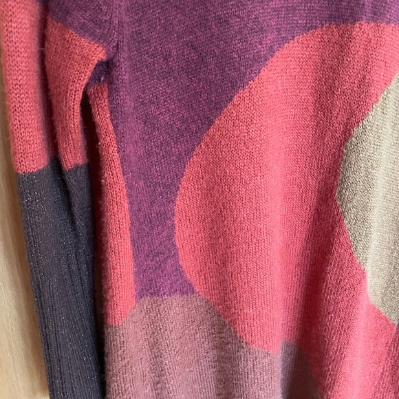 Chicos Abstract Wool Mohair Open Cardigan Duster Size M/L - Picture 8 of 8